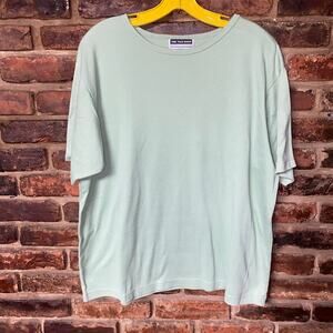 The Tog Shop Light Sage Green Short Sleeve Crew Neck T-Shirt Women's Size XL
